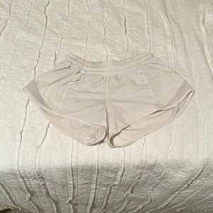 White Lululemon Shorts 2.5" inseam